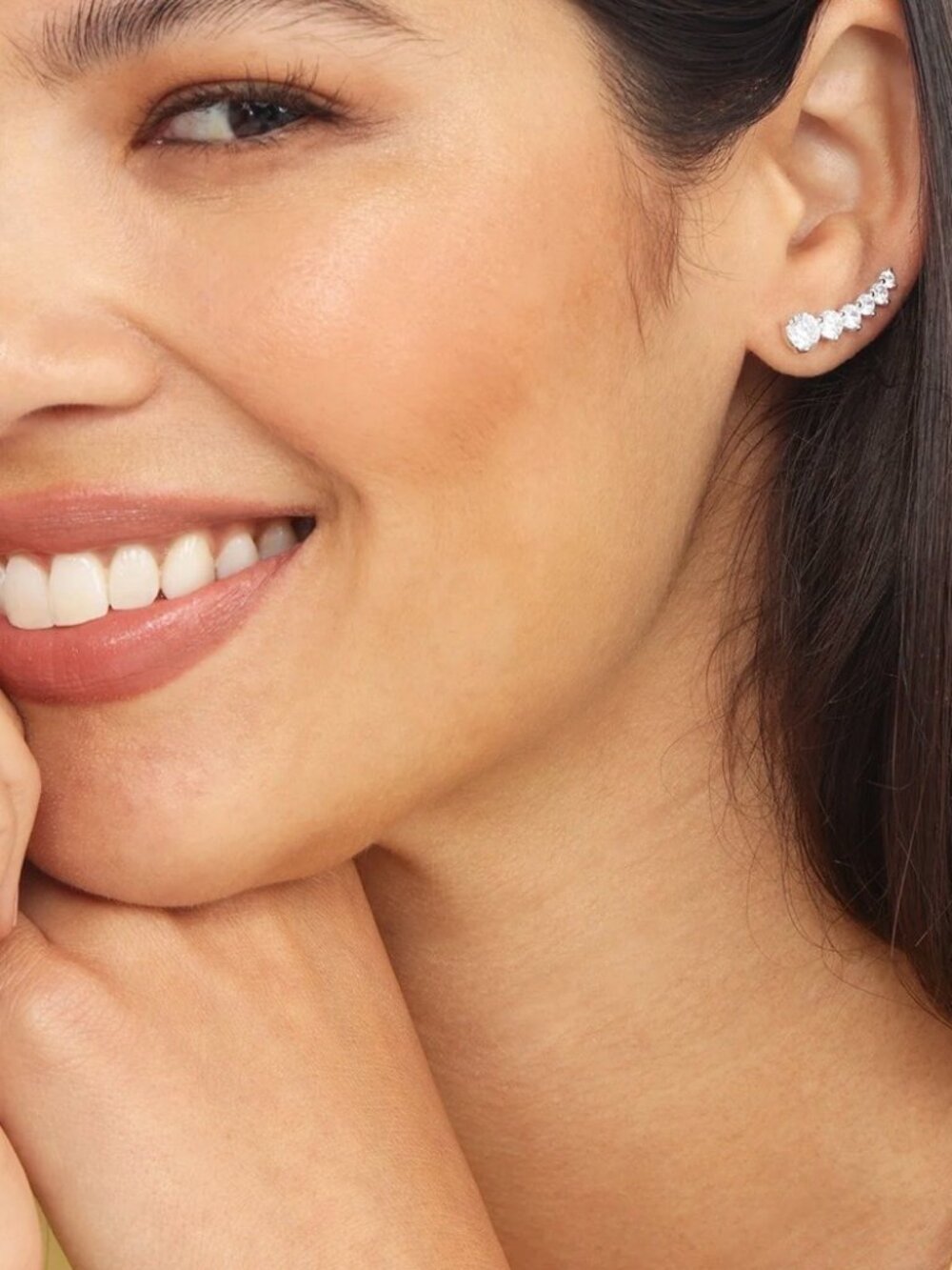 Melinda Maria "Not Your Basic Ear Crawler - Silver - NWT